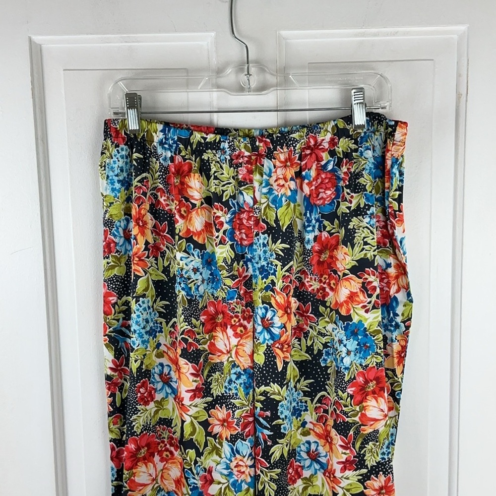 Bare Necessities Floral Silky Pajama Pants Colorful Boho - Picture 5 of 6
